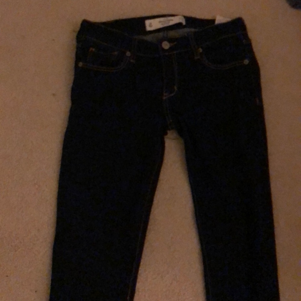 abercrombie and fitch DARK BLUE jeans